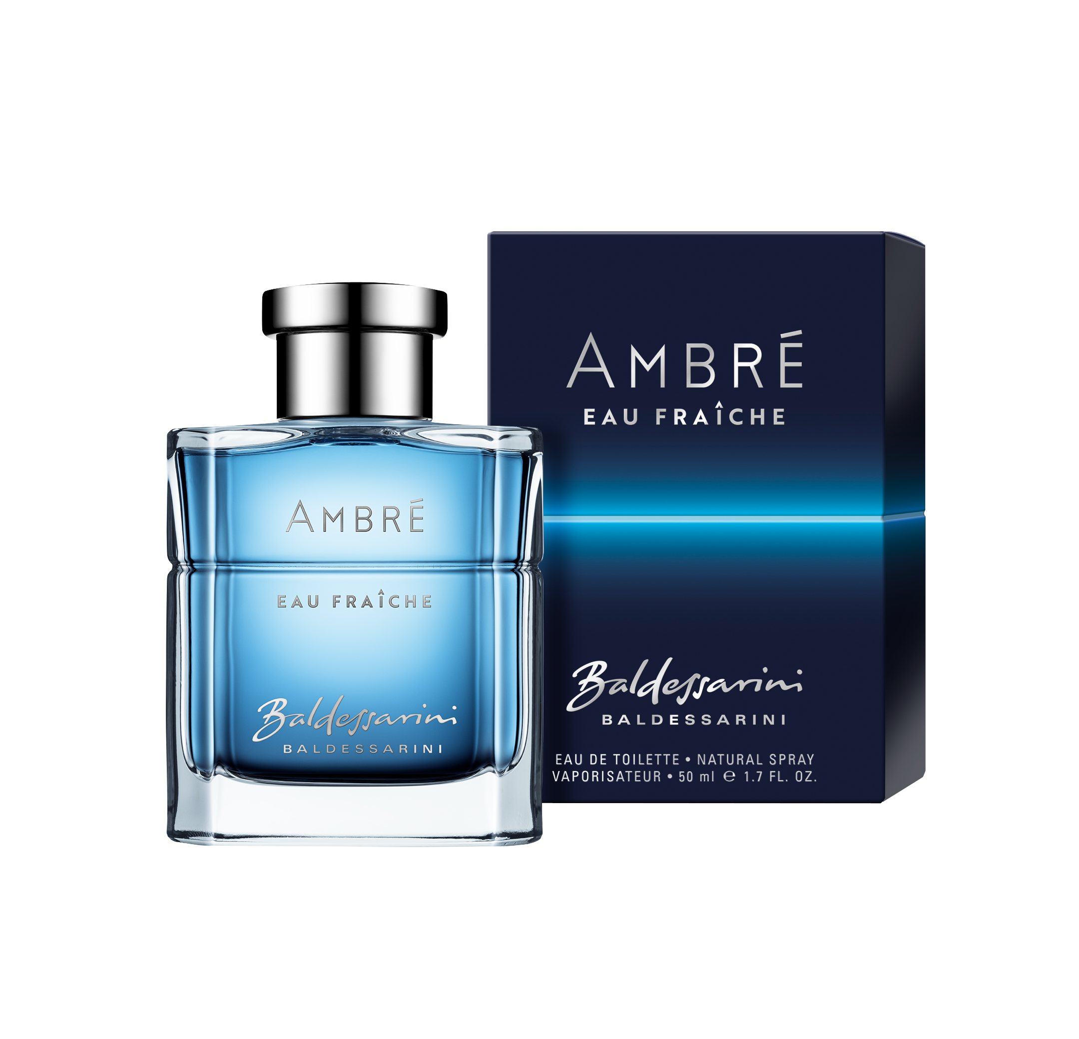 Produktabbildung: Baldessarini Ambr Eau Fraiche Flakon und Faltschachtel