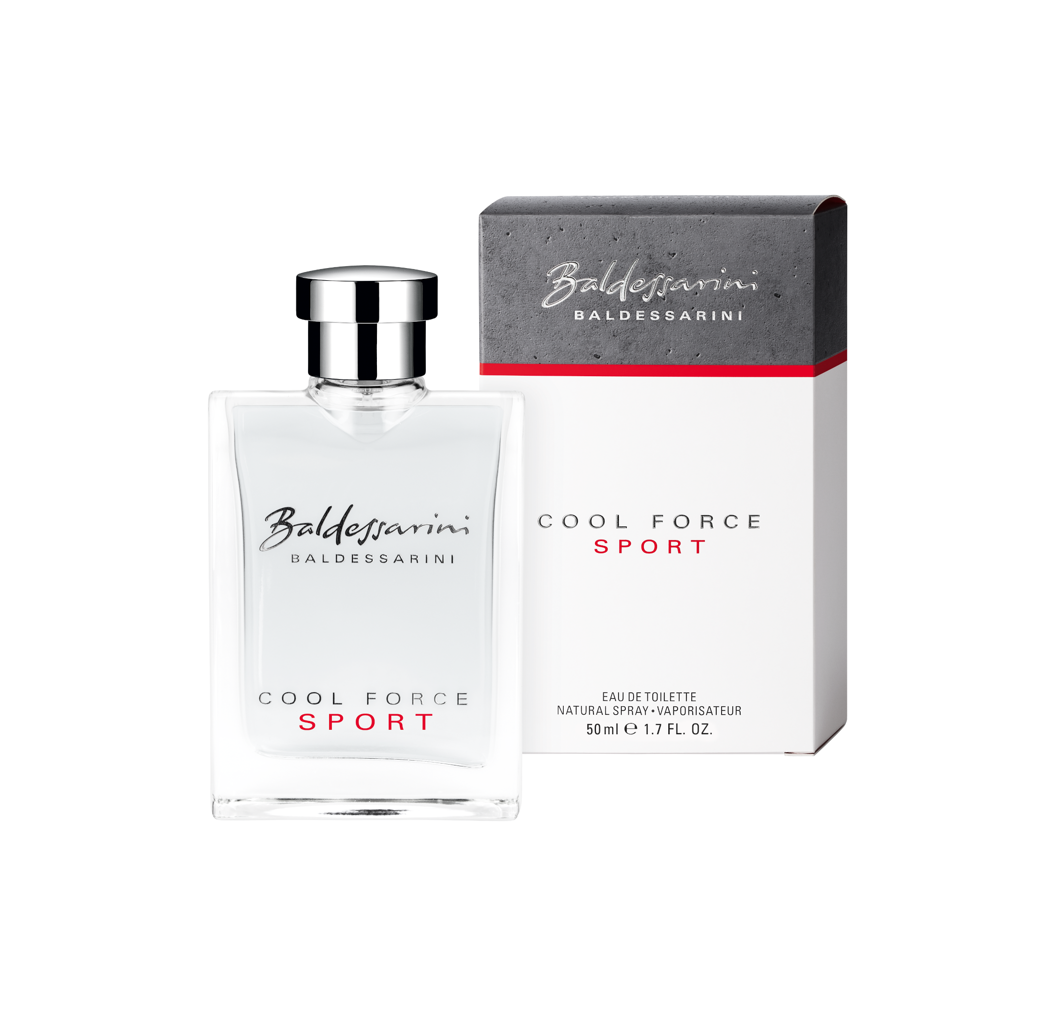Produktabbildung: Baldessarini Cool Force Sport Flakon und Faltschachtel