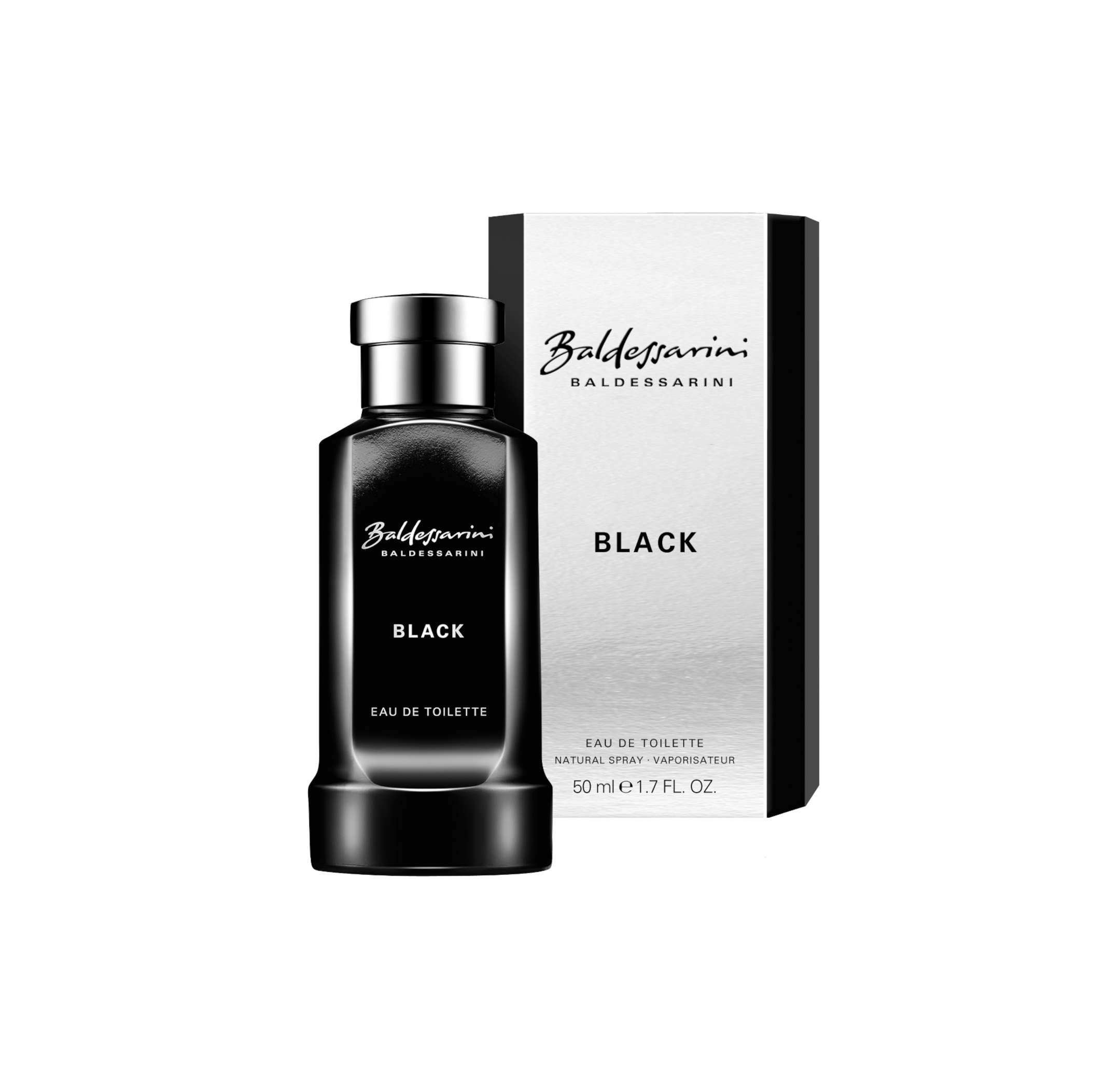 Produktabbildung: Baldessarini Black Eau de Toilette Flakon und Faltschachtel